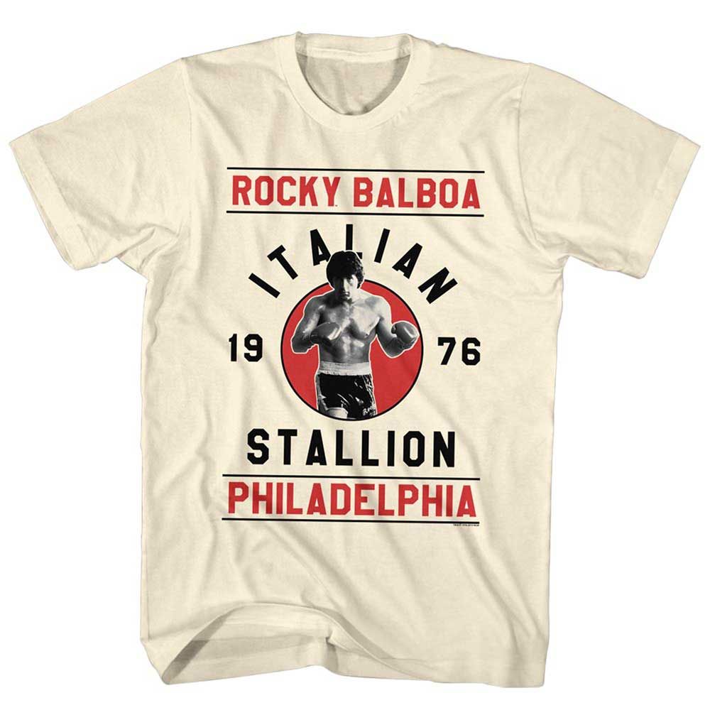 Natural Rocky t-shirt featuring a Rocky Rocky Balboa design