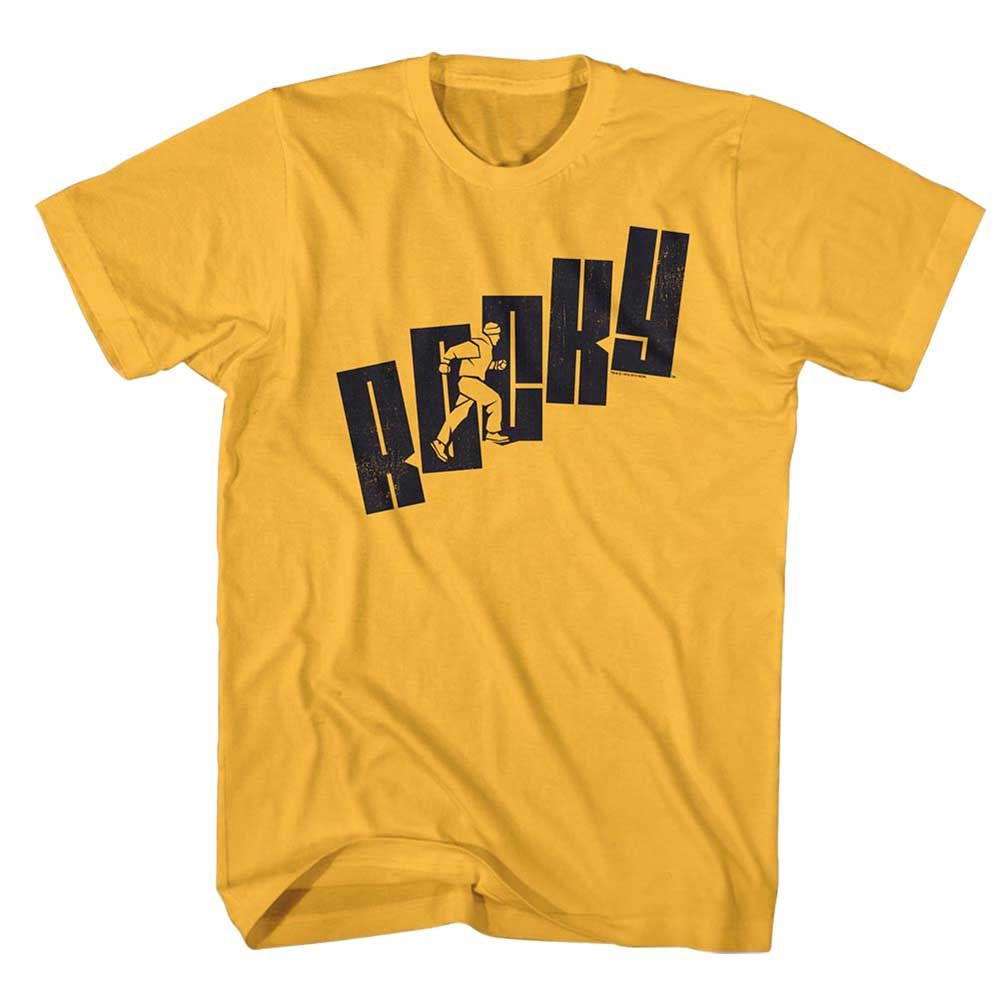 Ginger Rocky t-shirt featuring a Rocky Name Steps design