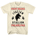 Natural Rocky t-shirt featuring a Rocky Rocky Gloves design