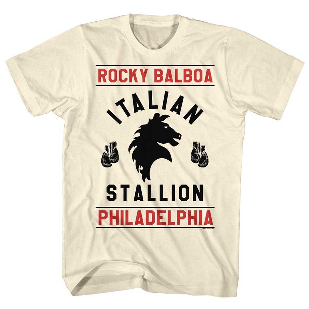 Natural Rocky t-shirt featuring a Rocky Rocky Gloves design