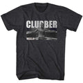 Black Heather Rocky t-shirt featuring a Rocky Clubber design