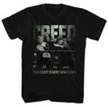 Black Rocky t-shirt featuring an Embrace the Legacy design