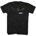 Black Rocky t-shirt featuring a Rocky Running design