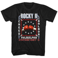 Black Rocky t-shirt featuring a Rocky II Superfight II design