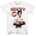 White Rocky t-shirt featuring a Rocky Million to One design