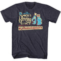 Navy Heather Rocky t-shirt featuring a Rocky Just Beat It design