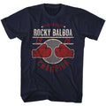 Navy Rocky t-shirt featuring a Rocky Champ76 design