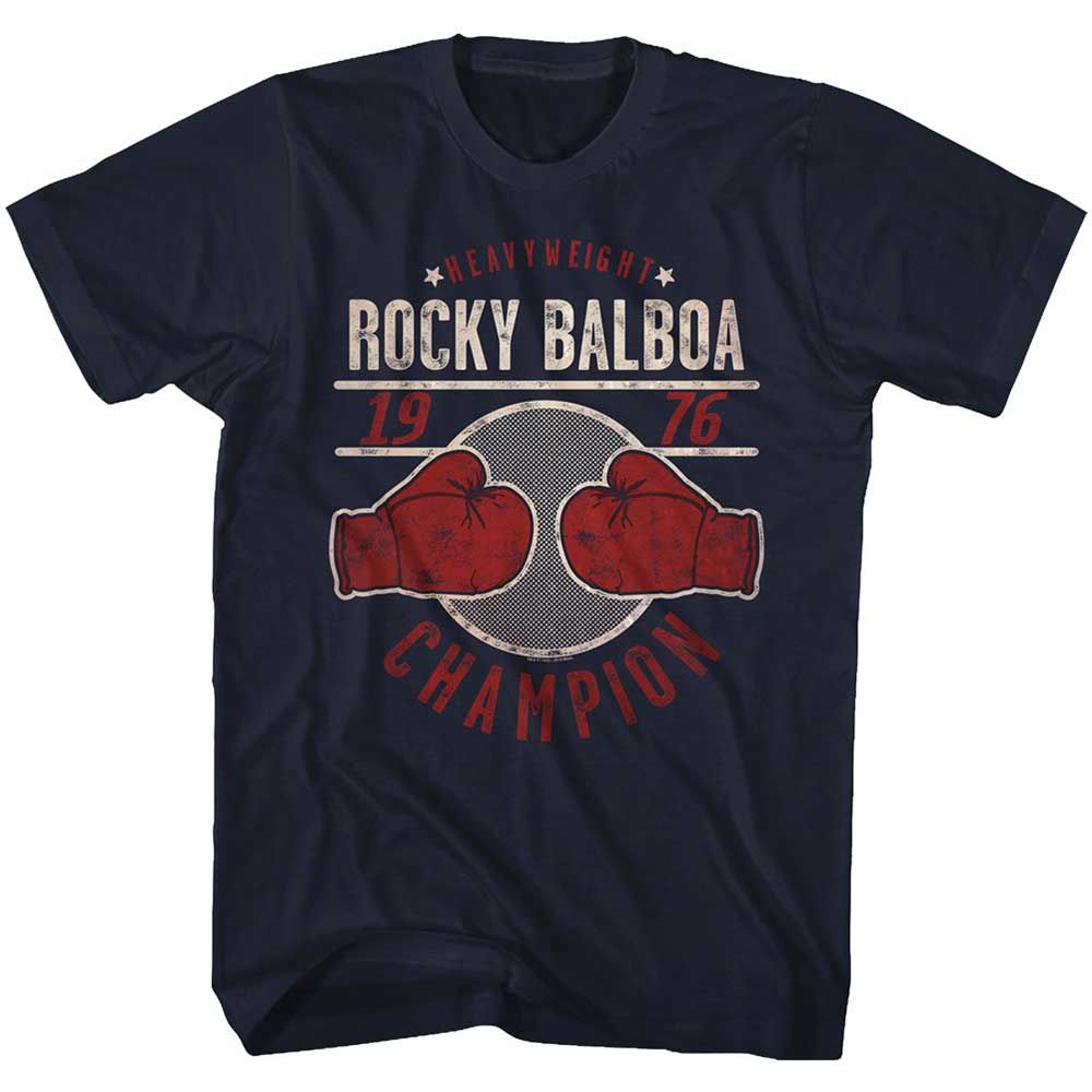 Navy Rocky t-shirt featuring a Rocky Champ76 design