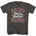Smoke Gray Rocky t-shirt featuring an Italian Stallion design