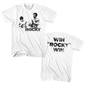 White Rocky t-shirt featuring a Rocky Punchy design