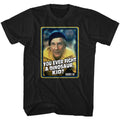 Black Rocky t-shirt featuring a Rocky Dinosaur design