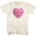 Natural Rocky t-shirt featuring a Yo Adrian Candy Heart design