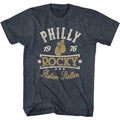 Navy Heather Rocky t-shirt featuring a Rocky Patriotic Rocky design