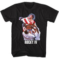Black Rocky t-shirt featuring a Rocky Rocky Flag Win design