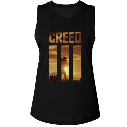 Rocky Ladies Muscle Tank - Rocky Creed 3 Sunrise