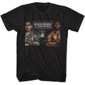 Black Rocky t-shirt featuring a Rocky Rocky Anderson V Chavez design