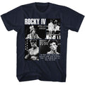 Navy Rocky t-shirt featuring a Rocky Rocky Iv Photos design
