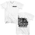 White Rocky t-shirt featuring a Rocky Rocky All I Wanna design