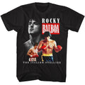 Black Rocky t-shirt featuring a Rocky Rocky Triple design