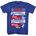 Royal Blue Rocky t-shirt featuring a Rocky Rocky Dad design