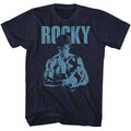 Navy Rocky t-shirt featuring a Rocky Rocky Blue Ish design