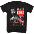 Black Rocky t-shirt featuring a Rocky Rocky Master of Disaster design