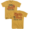 Ginger Rocky t-shirt featuring a Rocky Rocky 1976 Philly Boxing Gym design