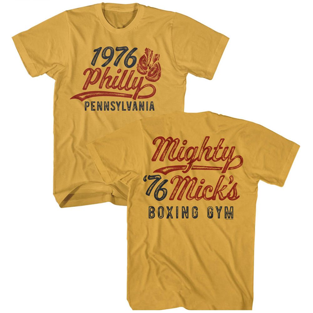 Ginger Rocky t-shirt featuring a Rocky Rocky 1976 Philly Boxing Gym design