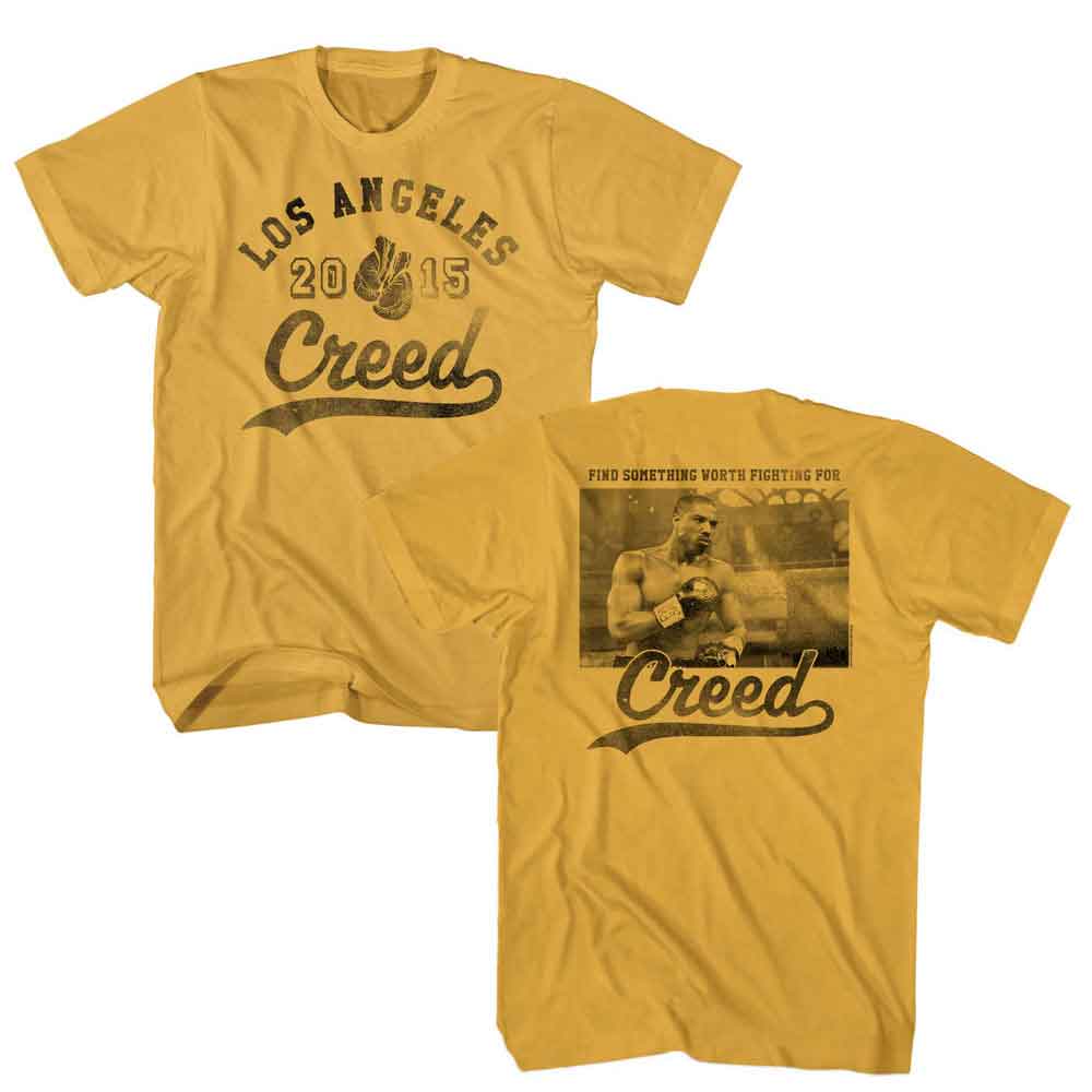 Ginger Rocky t-shirt featuring a Rocky Rocky Athletic Creed F B design