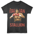 Smoke Gray Rocky t-shirt featuring an Italian Stallion design