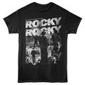 Black Rocky t-shirt featuring a Rocky Rocky Name Repeat design