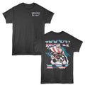 Smoke Gray Rocky t-shirt featuring a Rocky Rocky Lightning Chrome design