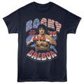 Navy Rocky t-shirt featuring a Rocky Rocky Americana 76 design