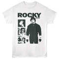White Rocky t-shirt featuring a Rocky Rocky 3 Panel design
