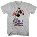 Gray Heather Rocky t-shirt featuring a Rocky Street Fighter design