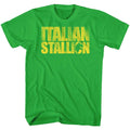 Kelly Green Rocky t-shirt featuring a Rocky Italian Green design