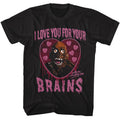 Black Return of the Living Dead t-shirt featuring a Love You For design