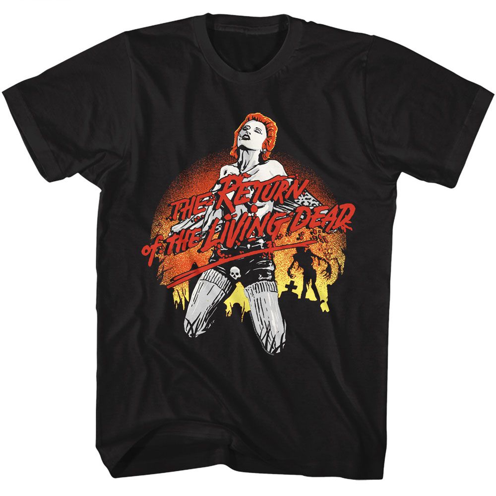 Black Return of the Living Dead t-shirt featuring a Graveyard Trash design