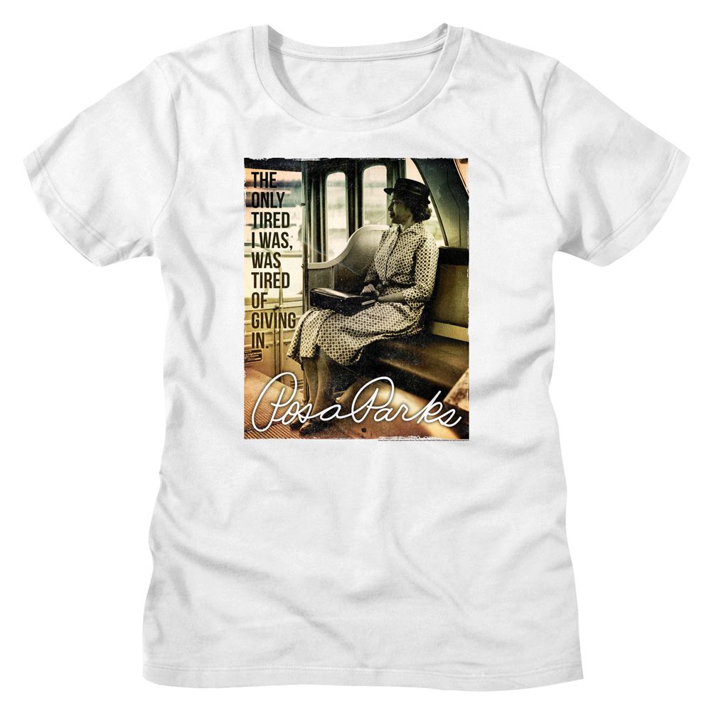 Rosa Parks Ladies T-Shirt - The Only Tired