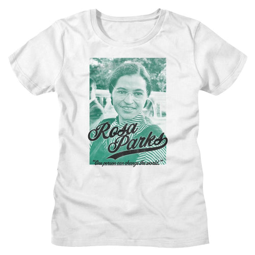 Rosa Parks Ladies T-Shirt - One Person Can