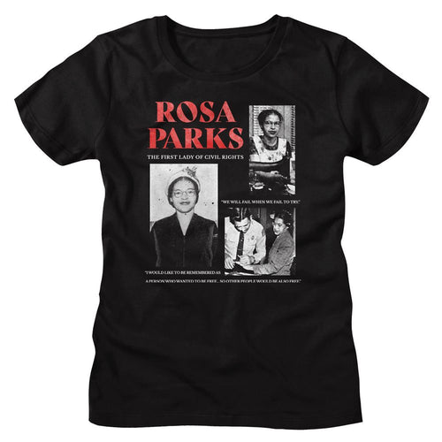 Rosa Parks Ladies T-Shirt - Multi Pic