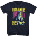 Navy Rosa Parks t-shirt featuring a Rosa Parks bright design