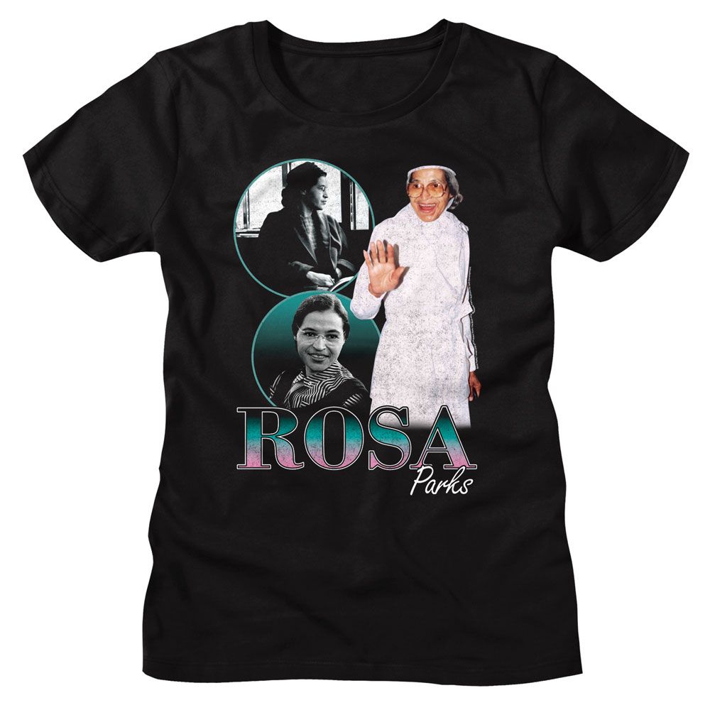 Rosa Parks Ladies T-Shirt - Rosa Collage