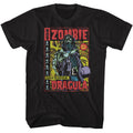 Black Rob Zombie t-shirt featuring a Dragula Comic design