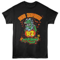Black Rob Zombie t-shirt featuring a Rob Zombie Halloween Fink design