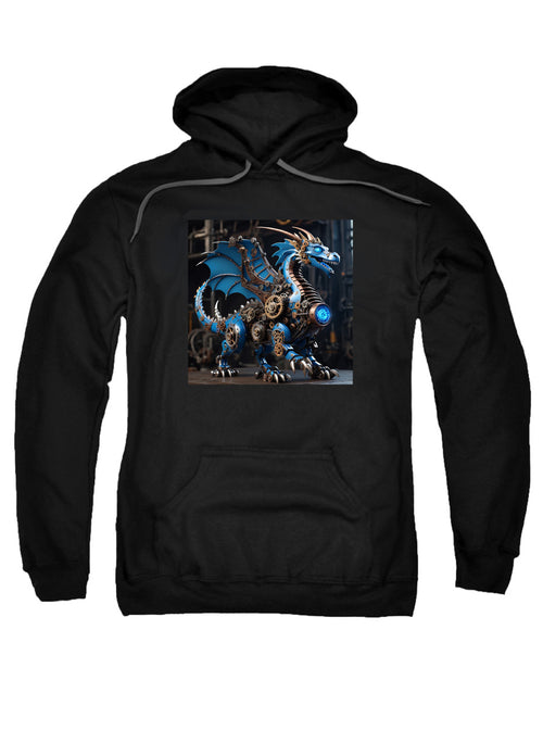 Black Robot Dragon Hoodie