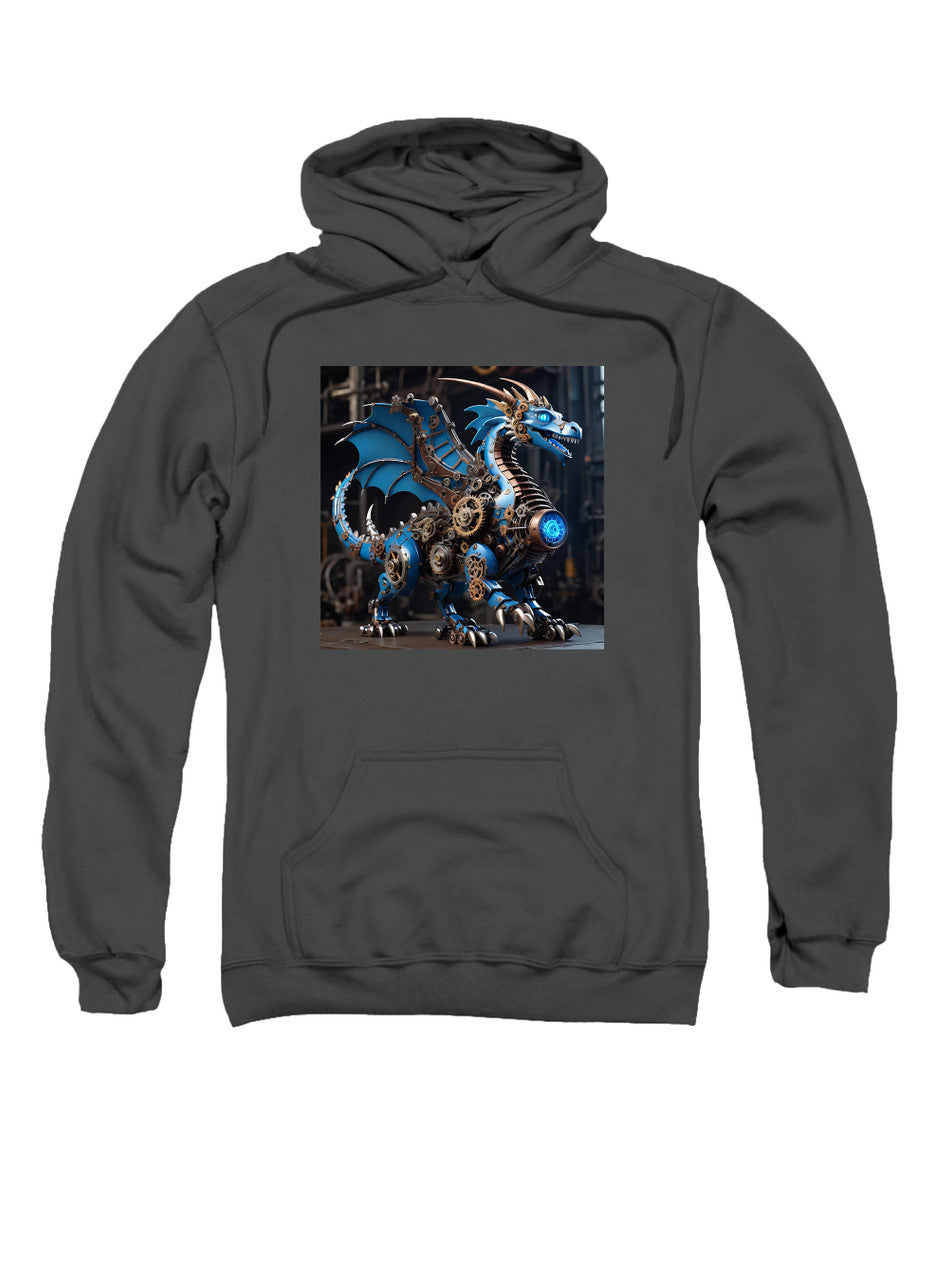Charcoal Robot Dragon Hoodie