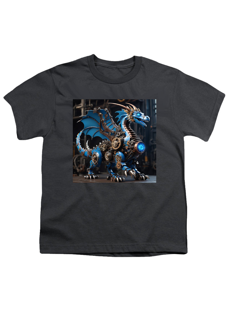 Charcoal Robot Dragon Youth/Toddler T-Shirt