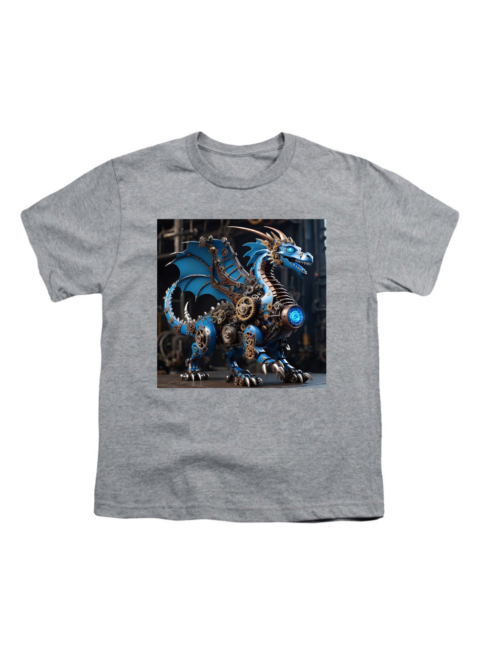 Gray Robot Dragon Youth/Toddler T-Shirt
