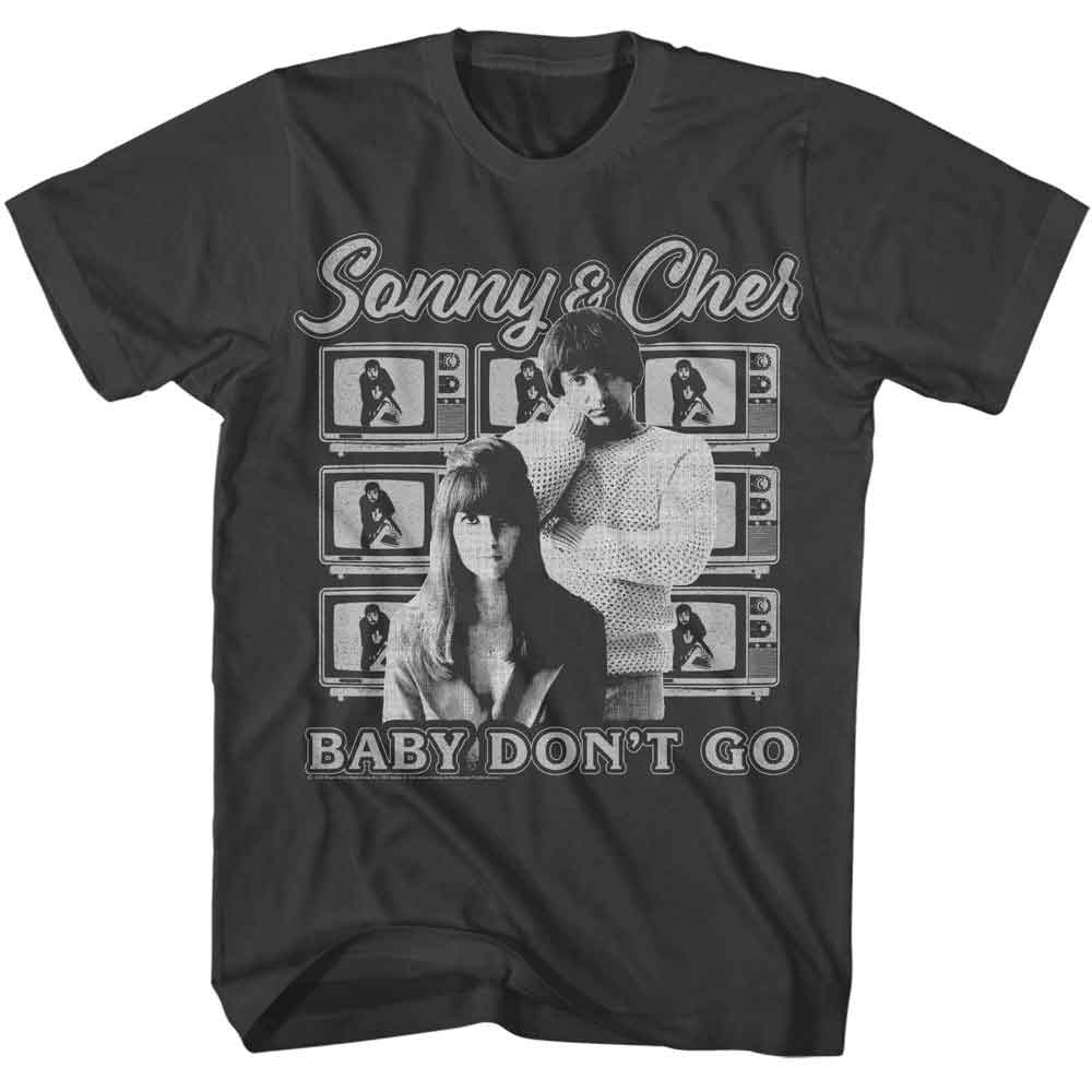 Smoke Gray Sonny and Cher t-shirt featuring a Sonny and Cher television design